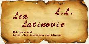 Lea Latinović vizit kartica